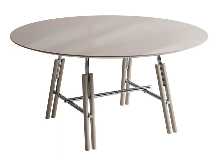 LINES - Round wooden table _ Costantini Pietro